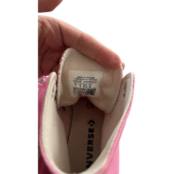 Converse Chuck Taylor All Star Lift Platform High Pink White Women's 7 - Picture 5 of 6